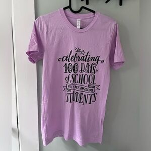 100 Days T school teacher shirt